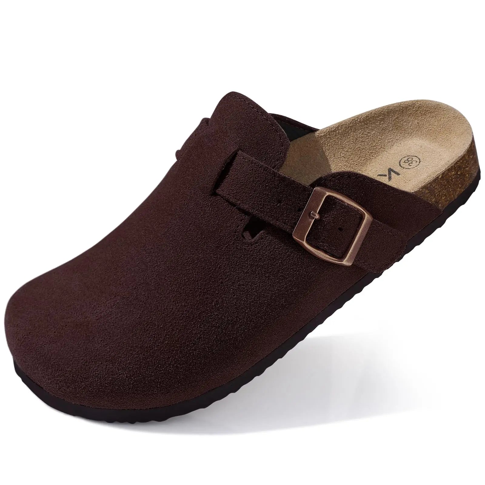 Unissex macio footbed tamanco moda retro marcas tamancos de cortiça sapatos para mulheres chinelos casuais confortáveis com suporte de arco