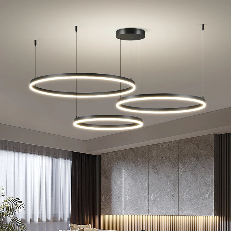 Decoração moderna para casa luzes led pingente luz lâmpadas para sala de estar lustres para sala de jantar pendurado luz iluminação interior