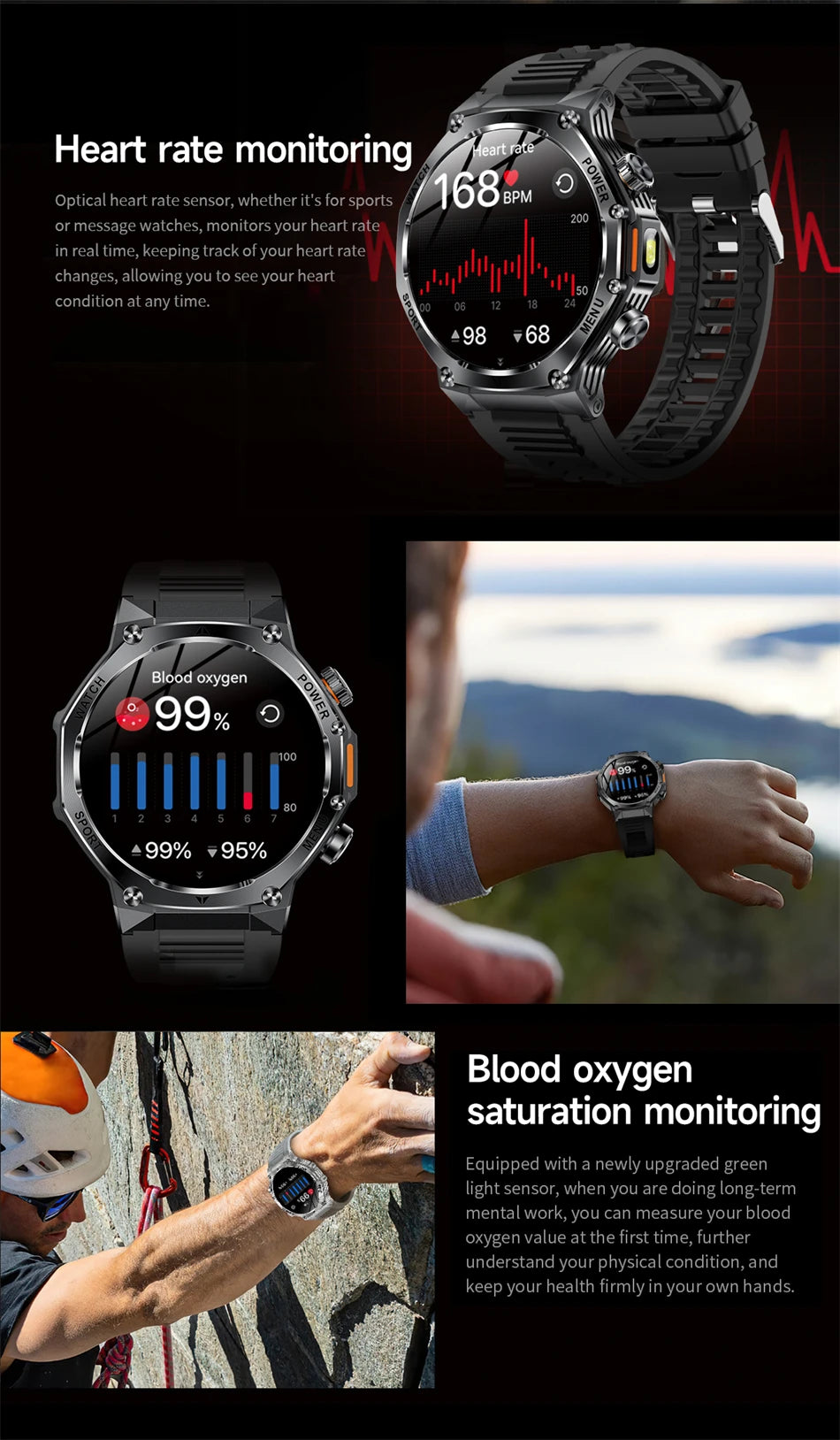 Novo relógio inteligente masculino 2025 chamada bluetooth um clique conexão relógios ip67 à prova dip67 água 800mah bateria smartwatch homem android ios