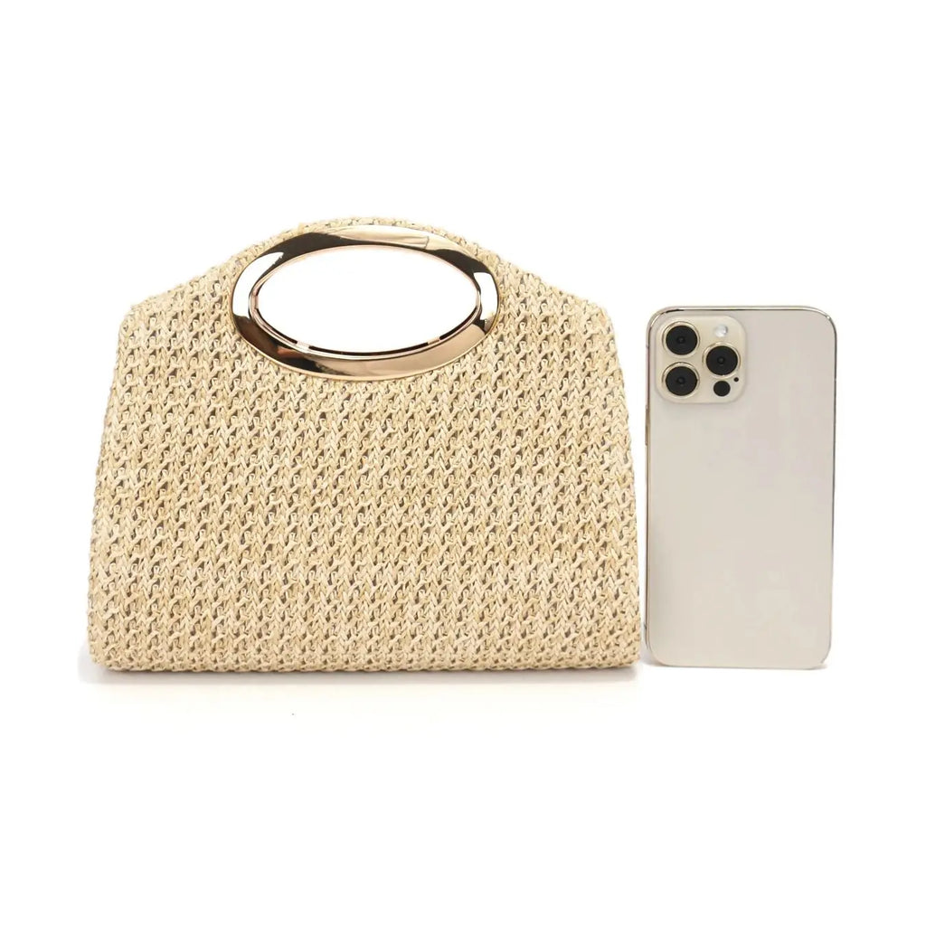Senhoras bolsa de palha sacos de noite pérola flip capa saco cosmético praia férias essencial portátil envelope embreagem bolsa