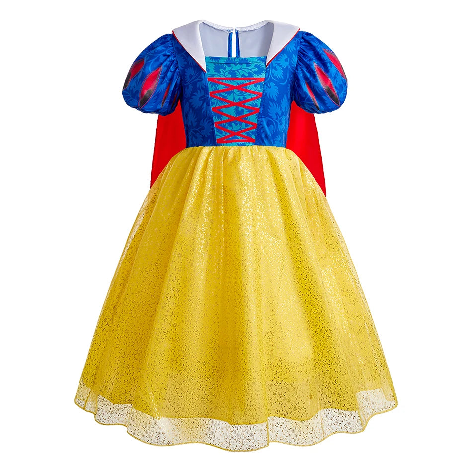 Crianças neve branca cinderela aurora anna elsa traje menina cosplay vestido crianças encanto mirabel pequena sereia roupas de halloween