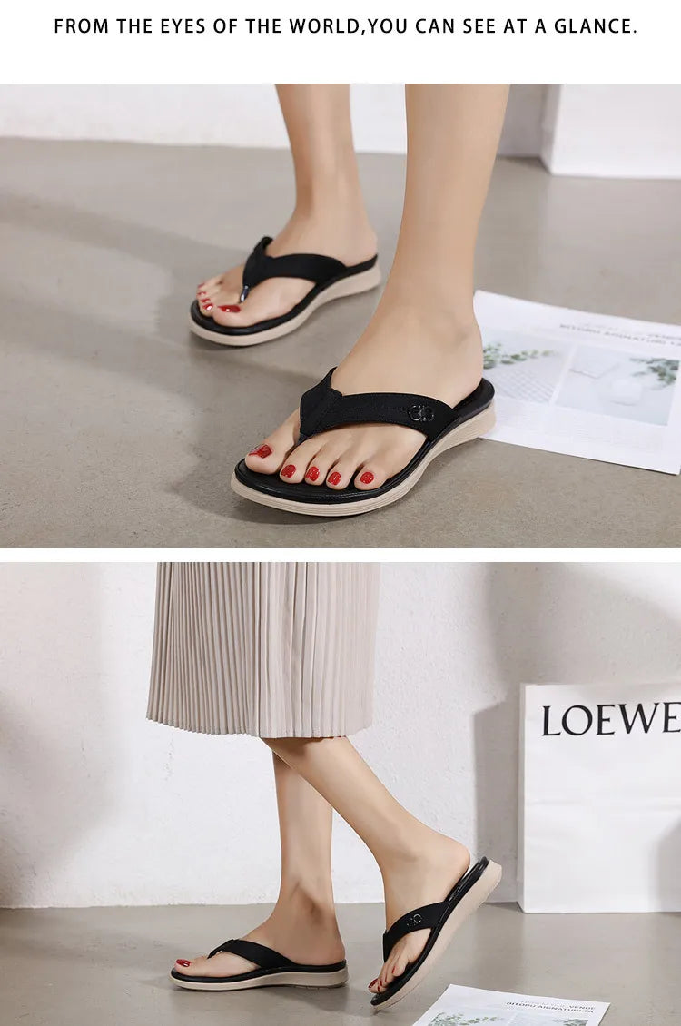 Dropshipping atacado preço das mulheres flip-flops tamanho grande sola macia chinelos personalizados para as mulheres sandale femme eté 2023 luxe