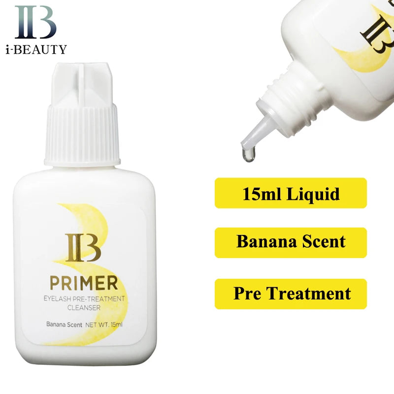 I Beauty-Eyelash Extension Glue Primer Series, Banana, Coco, Perfume de Rosa, Sem Álcool, IB, Cleanser Clear Eyelash, Maquiagem