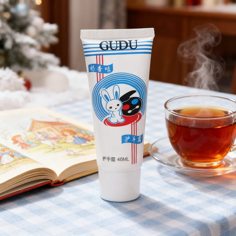 Creme para as mãos com sabor de coelho branco, novo creme para as mãos com fragrância mais vendida, hidratante duradouro, creme para as mãos rachadas para o inverno