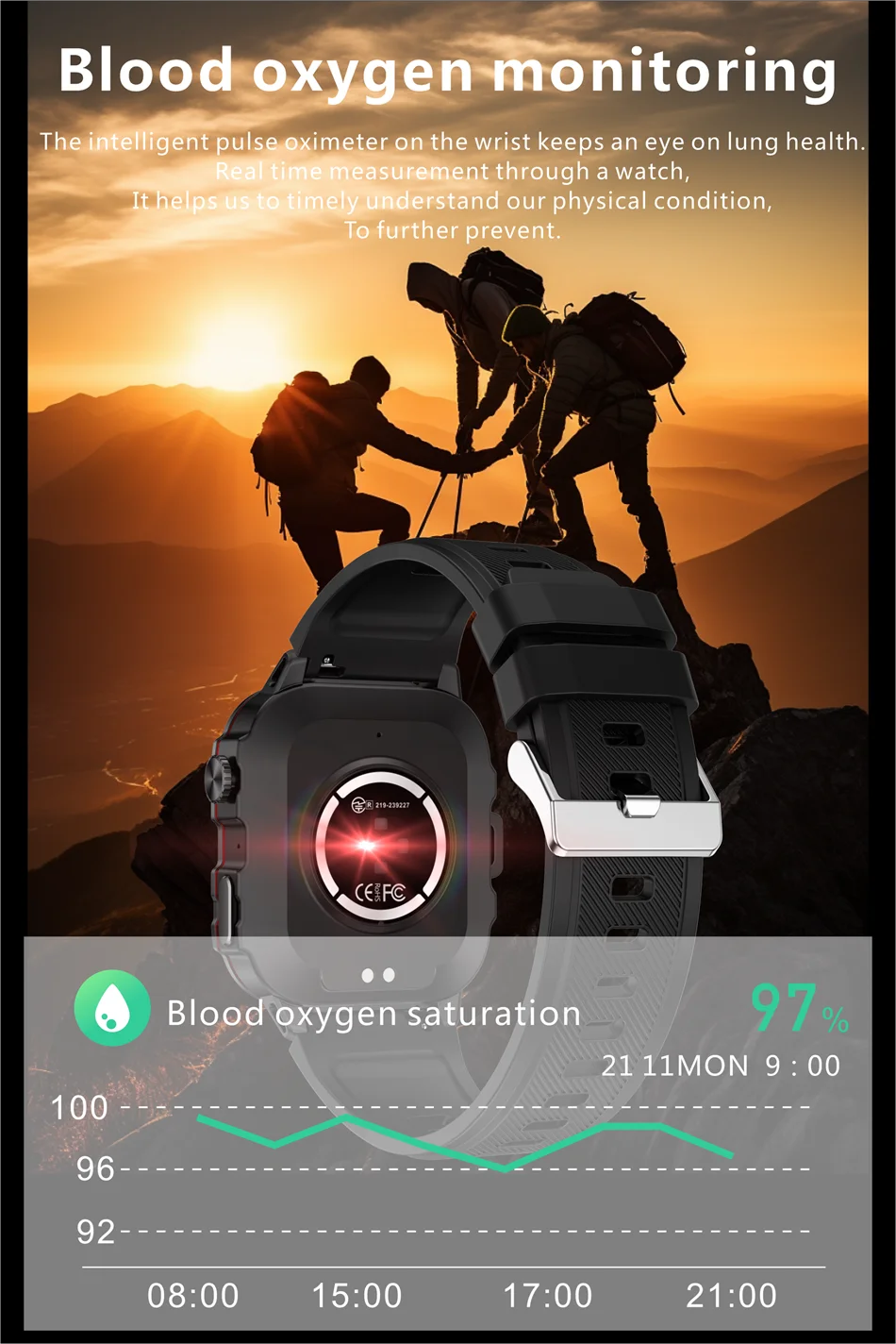 Lige novo militar relógio inteligente masculino esportes ao ar livre 3atm à prova dwaterproof água oxigênio no sangue bluetooth chamada relógios smartwatch para android
