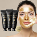 Laikou 24k ouro caracol peel-off máscara 3 pçs limpeza profunda poros aperto remoção de cravo desintoxicante tratamento facial 50g
