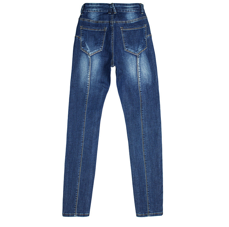 Calças Jeans Femininas Push Up, Calças Skinny de Denim, Moda 2026, Pantalones De Mujer, Pantalon Femme, Azul 2XL 3XL