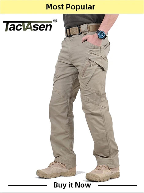 Tacvasen-camiseta de manga curta com bolsos com zíper para homens, roupas de estilo safári, cor sólida, para caminhadas e trabalho, para o verão