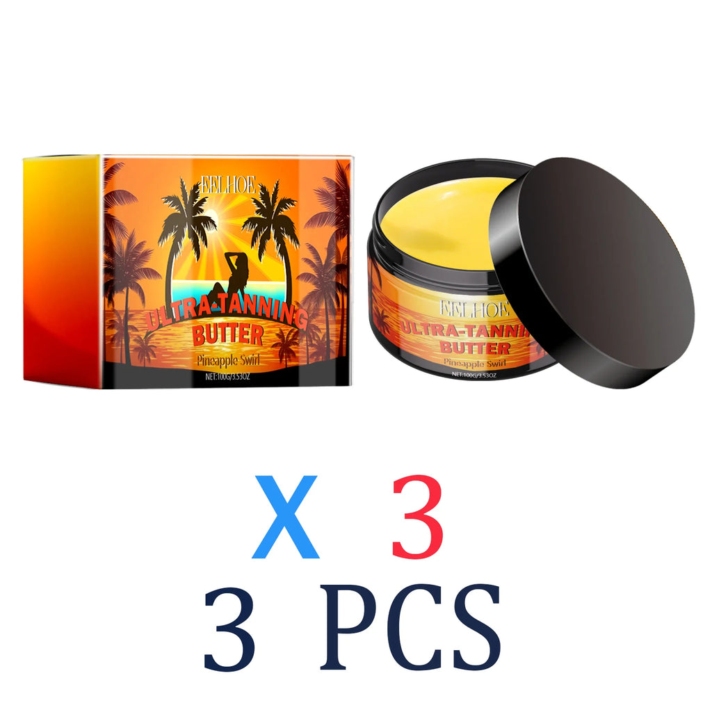 Gel Bronzeador para um Brilho Bronzeado Profundo com Óleo de Coco e Óleo de Semente de Cenoura para Bronzeamento ao Ar Livre para obter uma Pele com Efeito Beijada pelo Sol e Hidratação Profunda