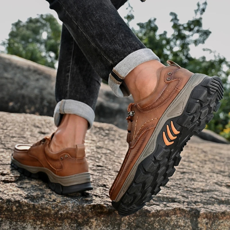 Nova chegada dos homens sapatos casuais feitos à mão mocassins de couro genuíno confortáveis sapatos de caminhada masculinos mocassins de qualidade tênis masculinos