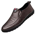 Homens mocassins de couro do plutônio antiderrapante andando apartamentos respirável ao ar livre deslizamento em sapatos casuais para trabalho masculino escritório condução sneakers2