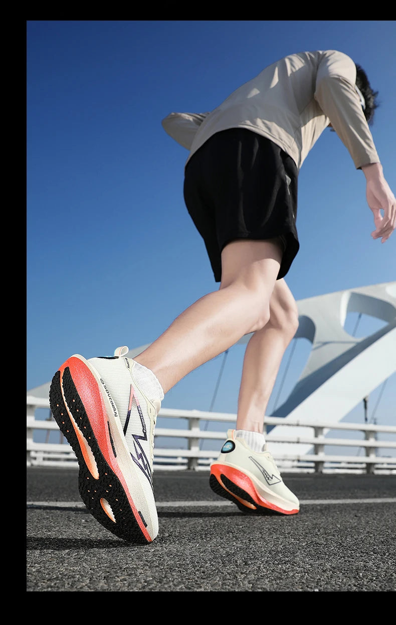 Tênis de Corrida com Placa de Carbono Especial para Maratona, Respirável e Leve, Confortável para Mulheres, Sneakers Antiderrapantes
