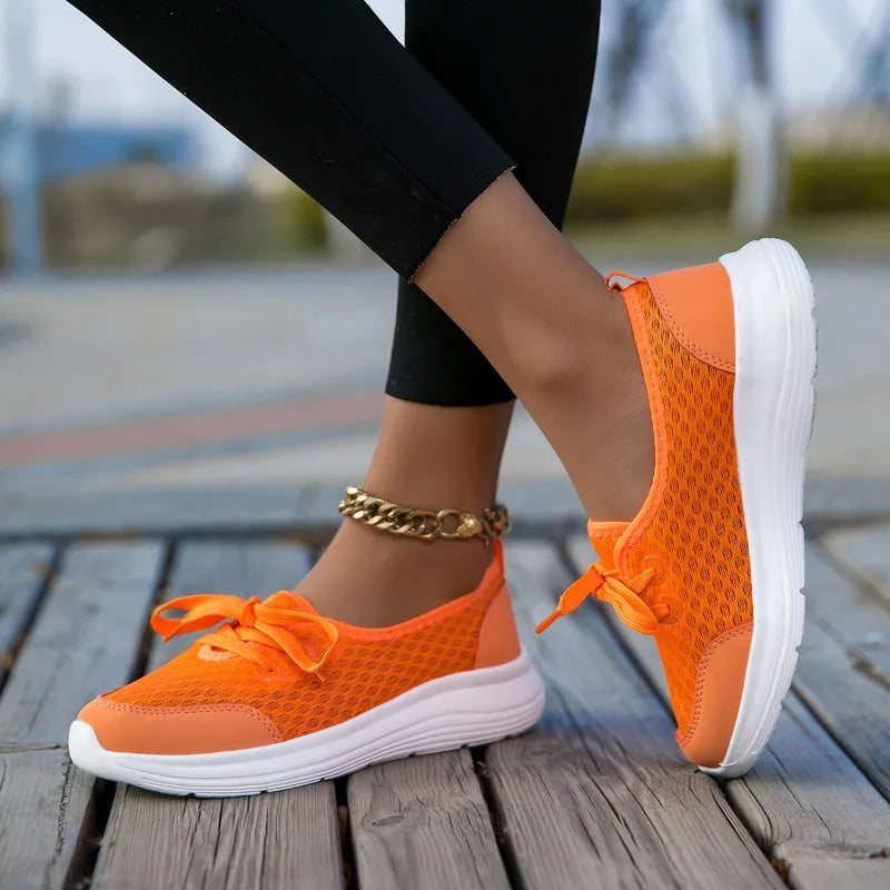 Yrzl mulher tênis deslizamento em sapatos casuais malha respirável confortável macio clássico condução mocassins sapatos para senhoras