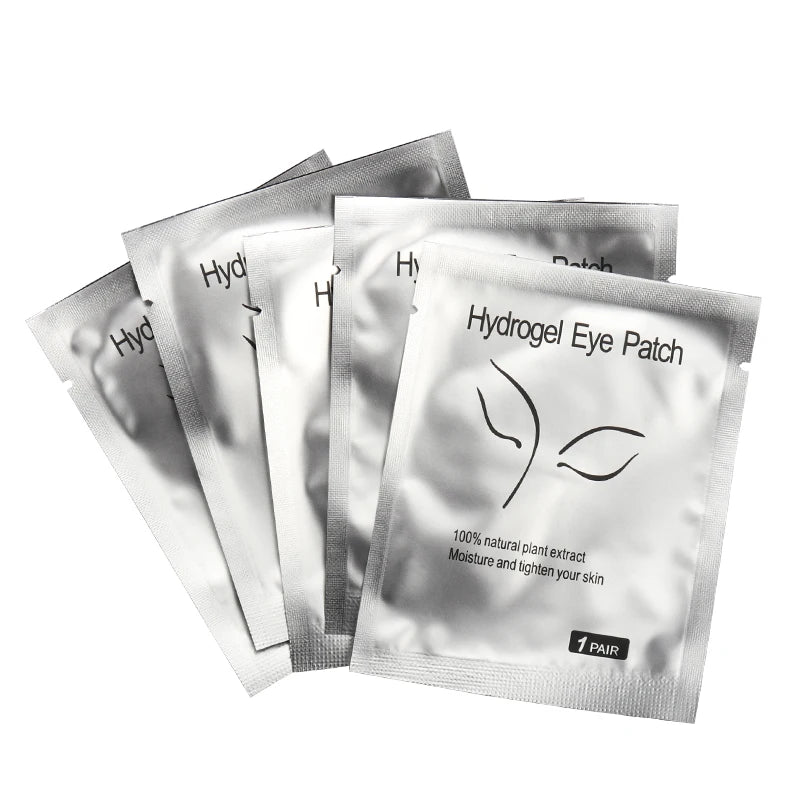 50 pares de cílios sob os olhos remendos almofada de isolamento remover hidrogel olho remendo adesivo junta extensão de cílios ferramentas de maquiagem