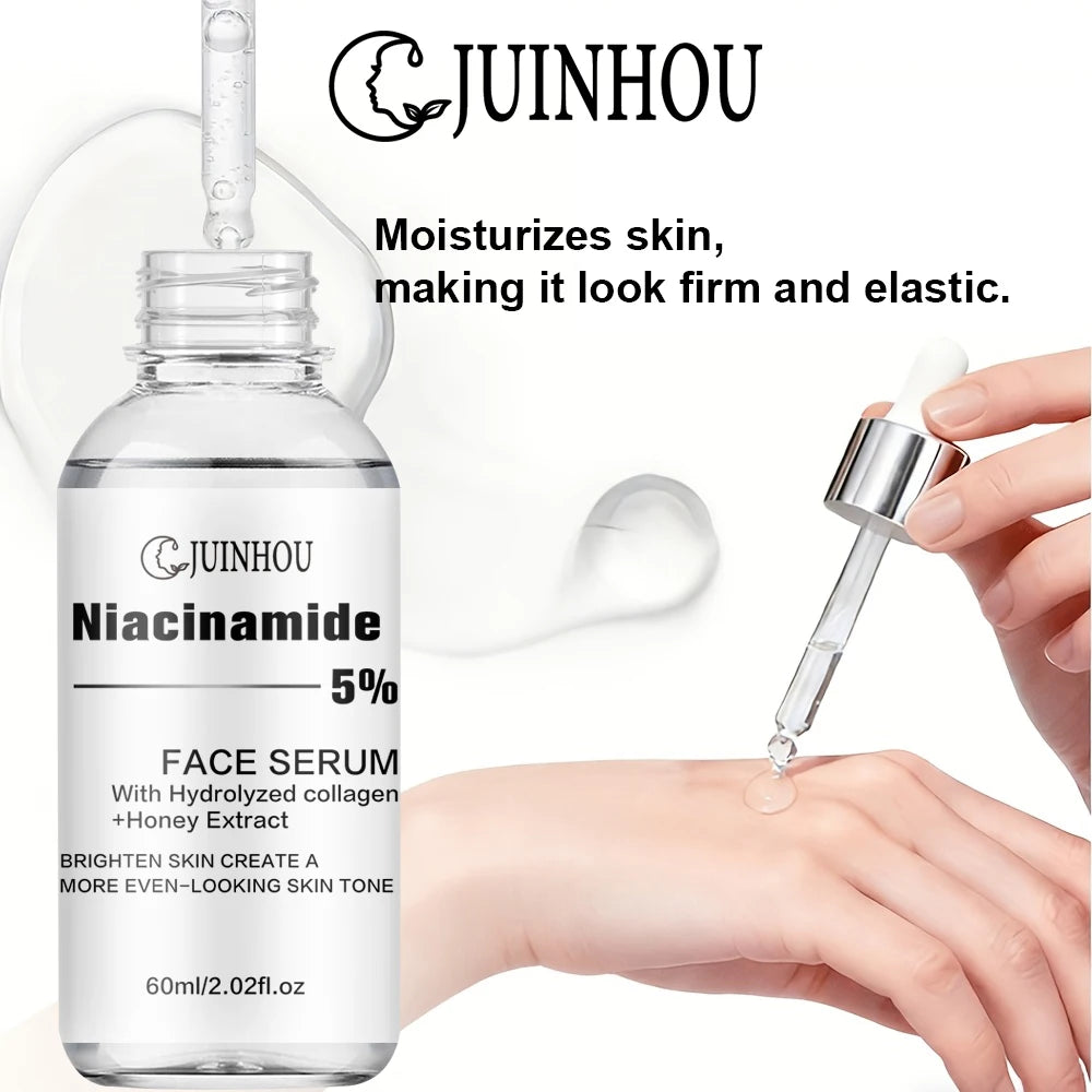 Conjunto de Sérum com Ácido Salicílico e Niacinamida JUINHOU2-PCS para Iluminar a Pele, Contém 5% de Nicotinamida e 2% de Ácido Salicílico, Adequado para Todos