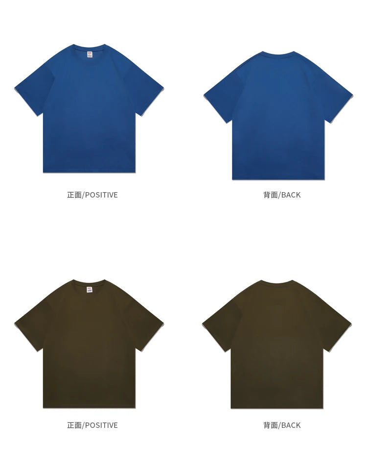 Novo verão masculino t camisa moda sólida básico solto hip hop manga curta camisetas para homens feminino casual algodão streetwear topo t
