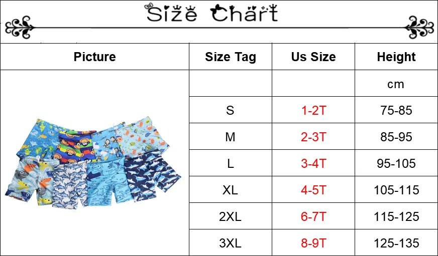 Shorts de Praia Infantis Verão 2026 para Meninos com Estampa de Desenho Animado, Calções de Banho para Crianças de 1 a 9 Anos, Roupa de Banho Infantil, Calções de Natação