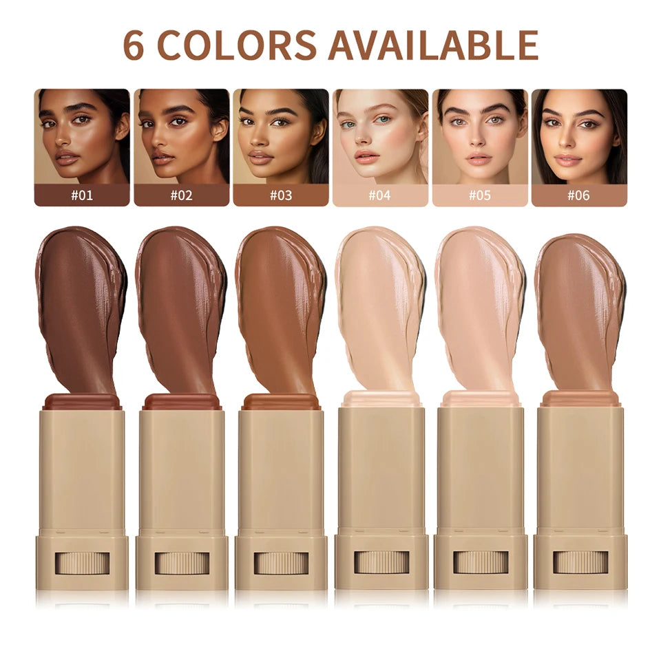 Borracha mágica fundação vara soro impulsionado matiz da pele fundação vara suave plumper altura cobertura viagem bronze fundação