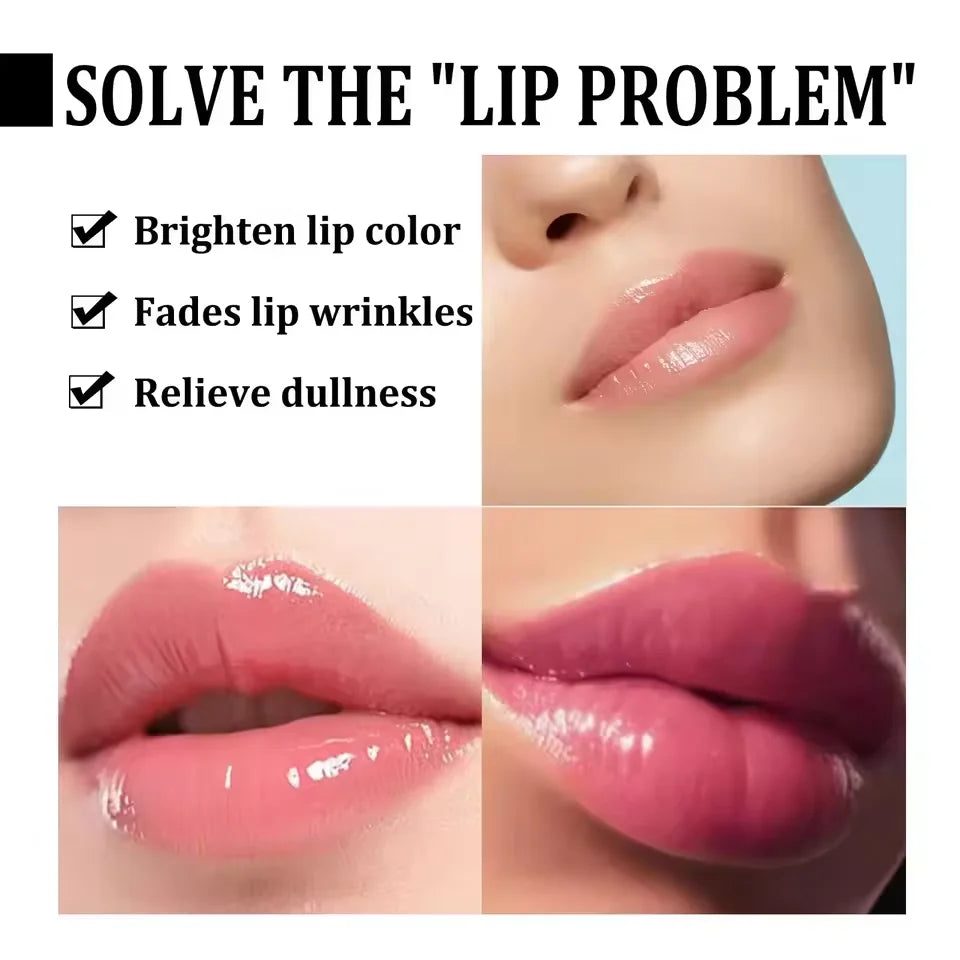 Remover bálsamo labial escuro, clareamento rápido, esfoliante labial rosa, linha labial, hidratante de pele morta, produtos de cuidados coreanos, beleza e saúde