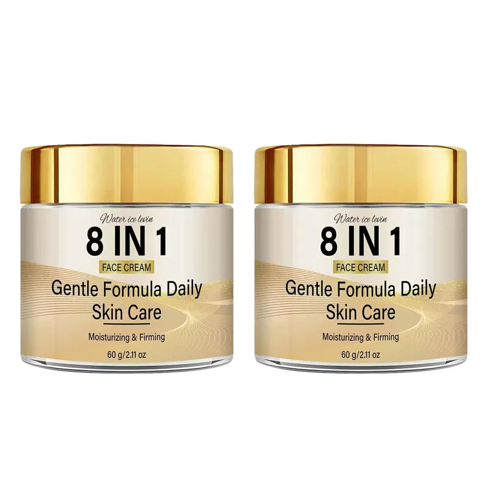 Creme Facial 8 em 1 com Retinol, Colágeno, Niacinamida e Ácido Hialurônico. Creme Facial Firmador e Hidratante 1/2PCS