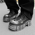 2025 mulher tênis novo estilo punk sapatos femininos gótico tornozelo rock botas rendas salto altura sapatos plataforma mulher decoração de metal