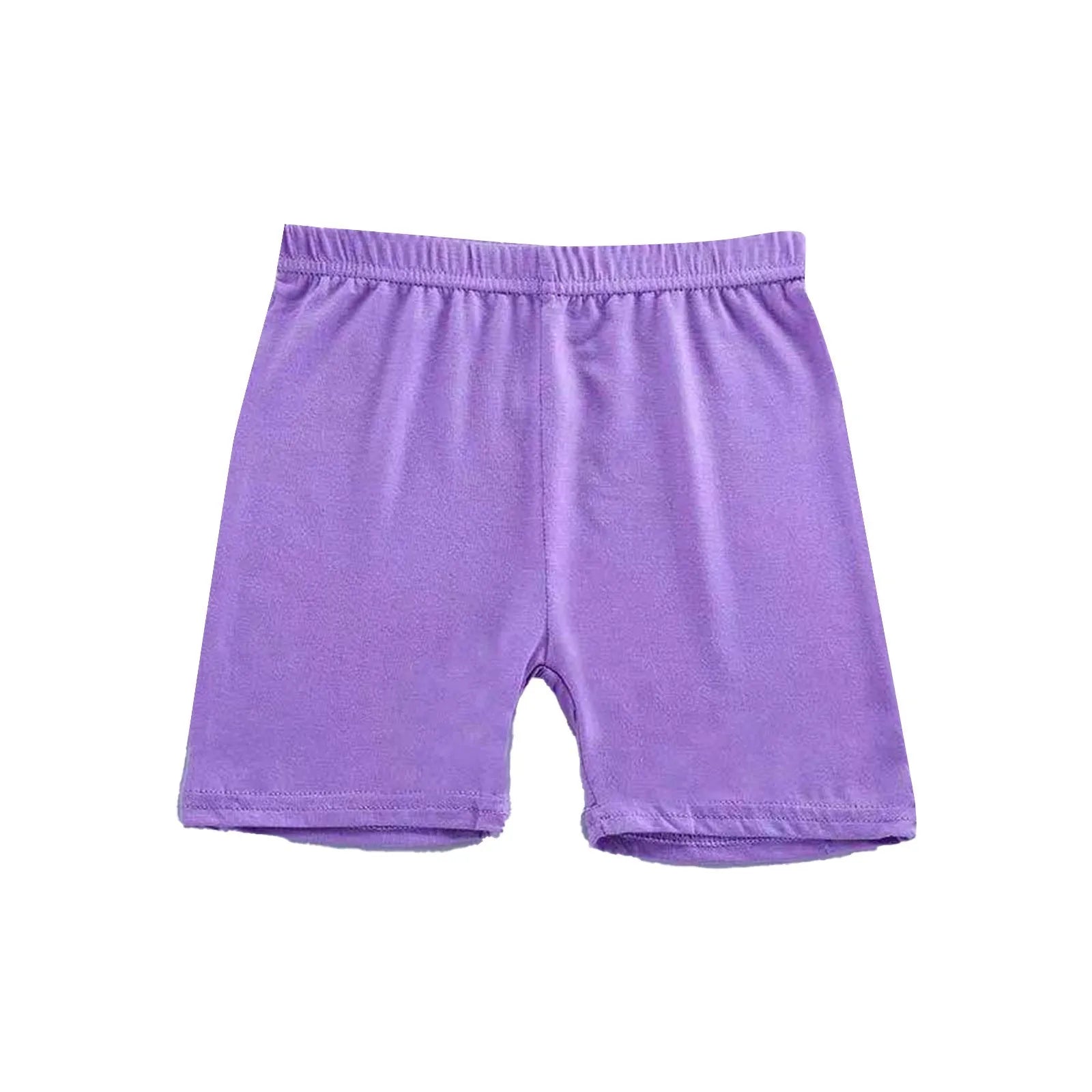 1pc doce cor meninas calças de segurança curtas crianças roupa interior leggings crianças verão bonito confortável shorts cuecas para 4-6y