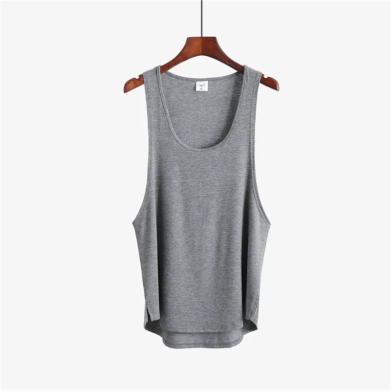 Roupas de fitness em branco sem mangas camisa dos homens ginásio stringer tanque superior musculação tanktop masculino sportwear undershirt moda colete