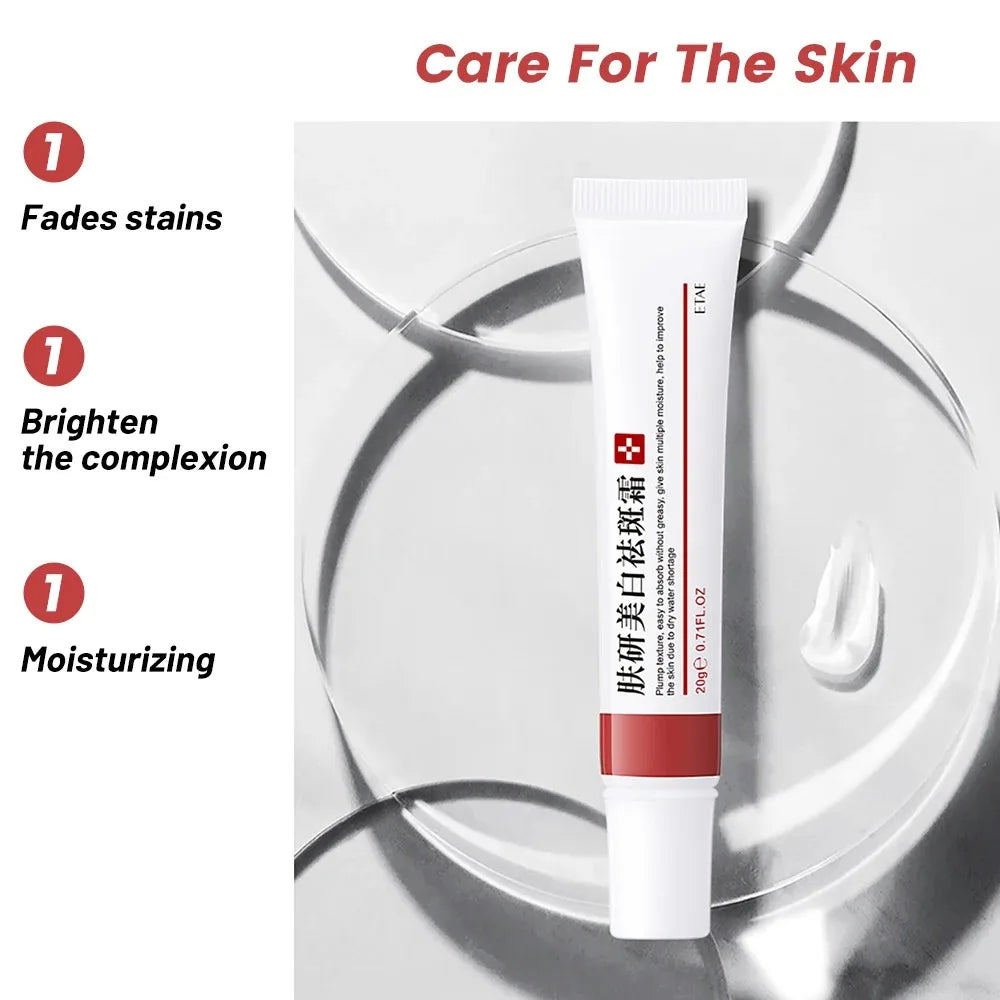 Poderoso creme de sardas para clarear o rosto, elimina manchas escuras do rosto, melasma, melanina, pigmentação, hidratar, creme de cuidados com a pele