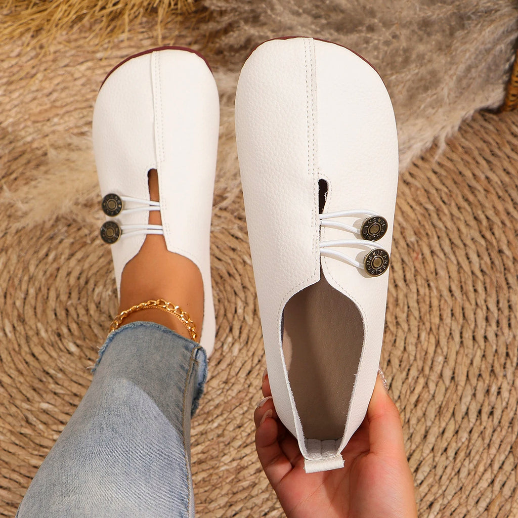 Mulheres apartamentos sapatos 2024 nova primavera outono casual confortável sapatos de barco mocassins dedo do pé redondo ballet ao ar livre fundo macio sapatos planos