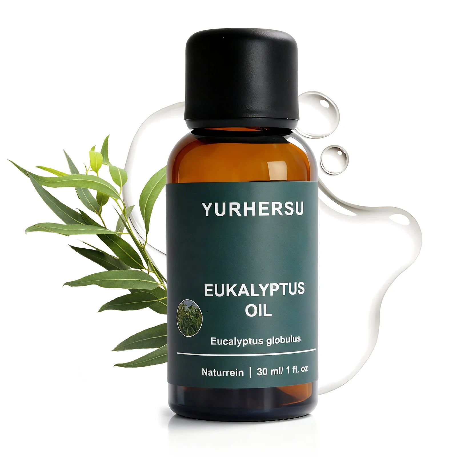Óleo de eucalipto natural 100% puro para difusor, relaxamento, alívio frio, cuidados com a pele e cabelo, garrafa de 30ml