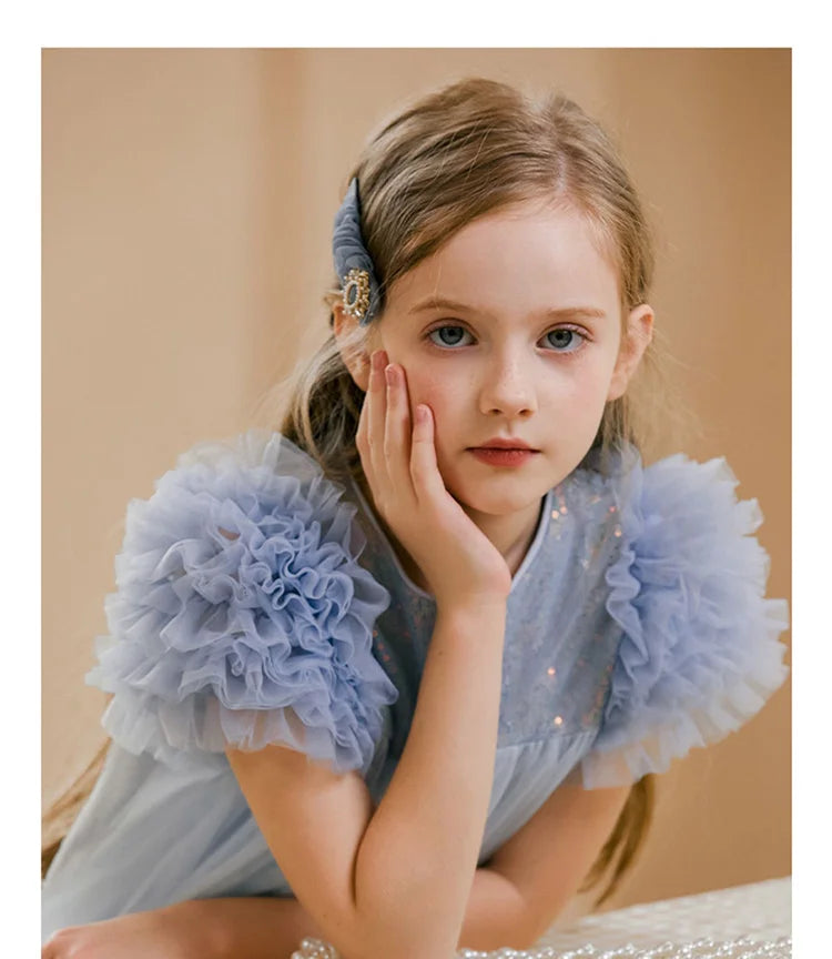 Baby Girls' Gaze Sequins Vestidos, Purple Princess Clothing, 3T, 12T, Kids Wear, Cute Children Party, Bridemaid Clothes, Verão, 2022