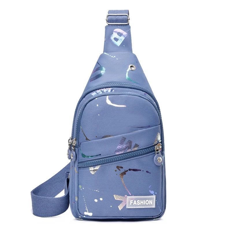 Mochila pequena Sling para mulheres, Crossbody Chest Bag, Daypack for Travel, Sport Sling