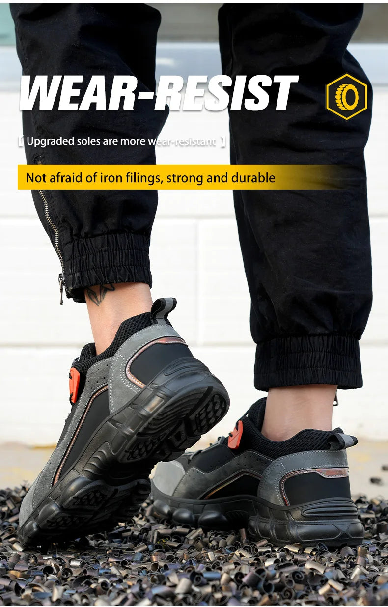 Sapatos de segurança de trabalho de dedo do pé de aço masculino leve indestrutível botas de trabalho de segurança homens proteção tênis de trabalho tamanho 47 48