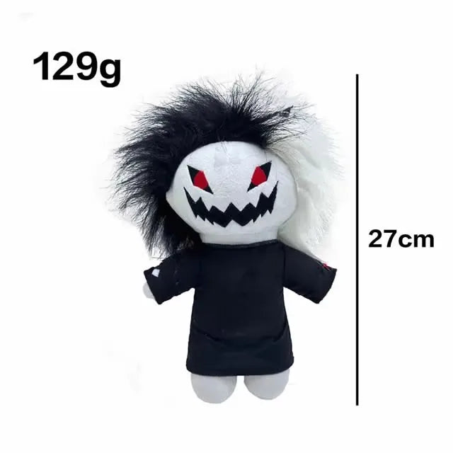 27cm rússia zxc gato boneca de pelúcia macio dos desenhos animados anime plushie brinquedo kawaii preto cosplay prop bonecas para crianças aniversário gif