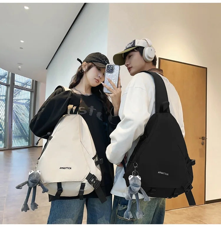 2025 novo saco de peito masculino crossbody saco multifuncional casual um ombro mochila grande capacidade sacos do mensageiro