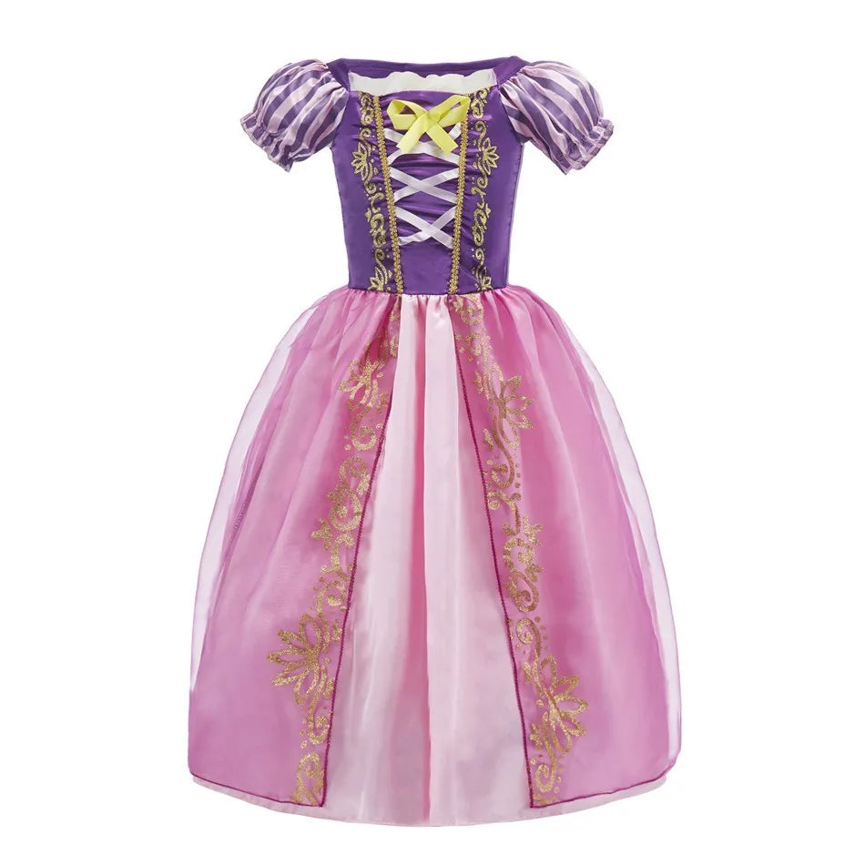 Crianças neve branca cinderela aurora anna elsa traje menina cosplay vestido crianças encanto mirabel pequena sereia roupas de halloween