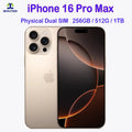 100% original iphone 16 pro max smartphone 6.9 "dupla sim desbloqueado 5g telefone celular retina xdr oled 6.3" 16 pro 128gb/256gb/512gb/1t