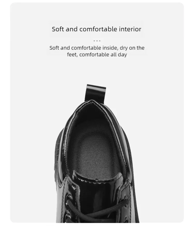Sapatos de couro casual para casal, sola grossa, antiderrapante, conforto, roupas de trabalho masculinas e femininas, tamanho grande, sapatos com renda, 4ª temporada