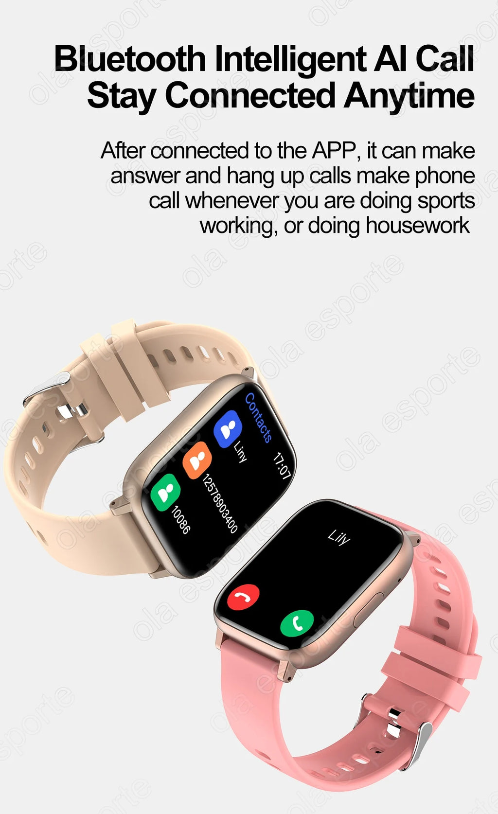 Relógio inteligente 2025 bluetooth chamada sono freqüência cardíaca monitoramento de saúde gps relógios para homens mulheres esporte fitness à prova dwaterproof água smartwatch