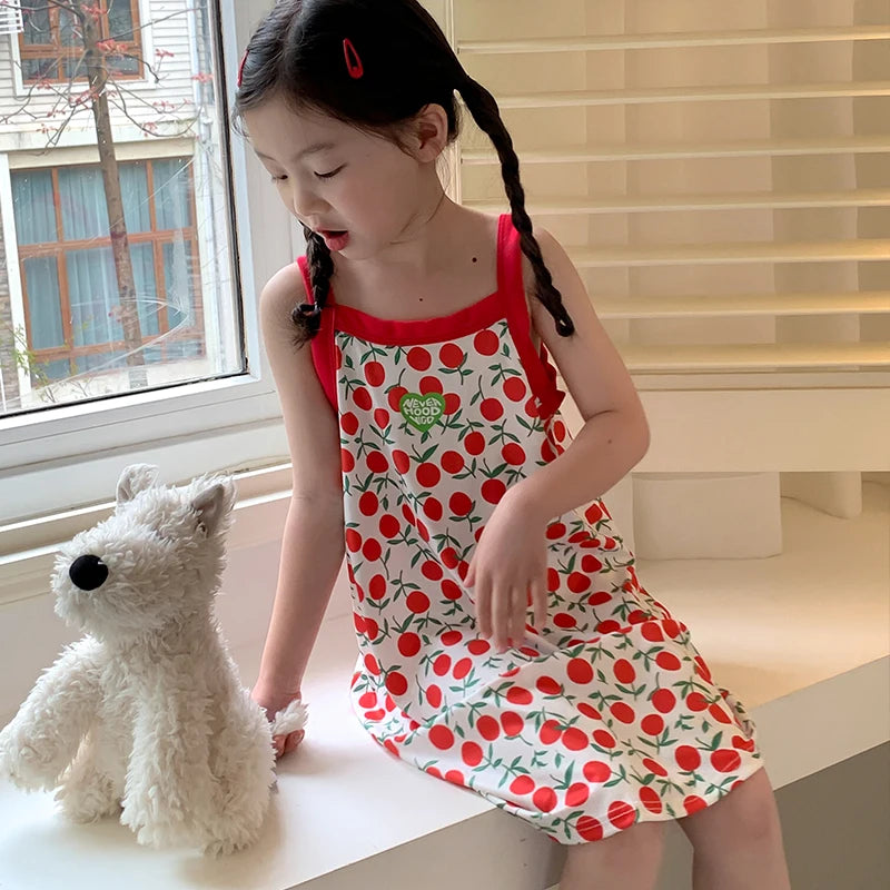 Verão menina camisola crianças vestidos de pijama pijamas para meninas criança noite vestido crianças pijamas 2 a 4 6 8 10 11 12 13 14 anos
