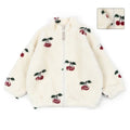 2024 inverno ks crianças algodão lã de cordeiro quente outerwear roupas meninas impressão casacos do bebê meninos mais jaquetas de lã crianças roupas