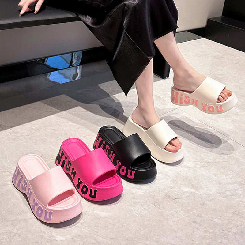 2025 nova tendência conciser verão senhoras sapatos ao ar livre slides aconchegantes sola macia calças sandálias para casa para mulheres chinelos flip flops