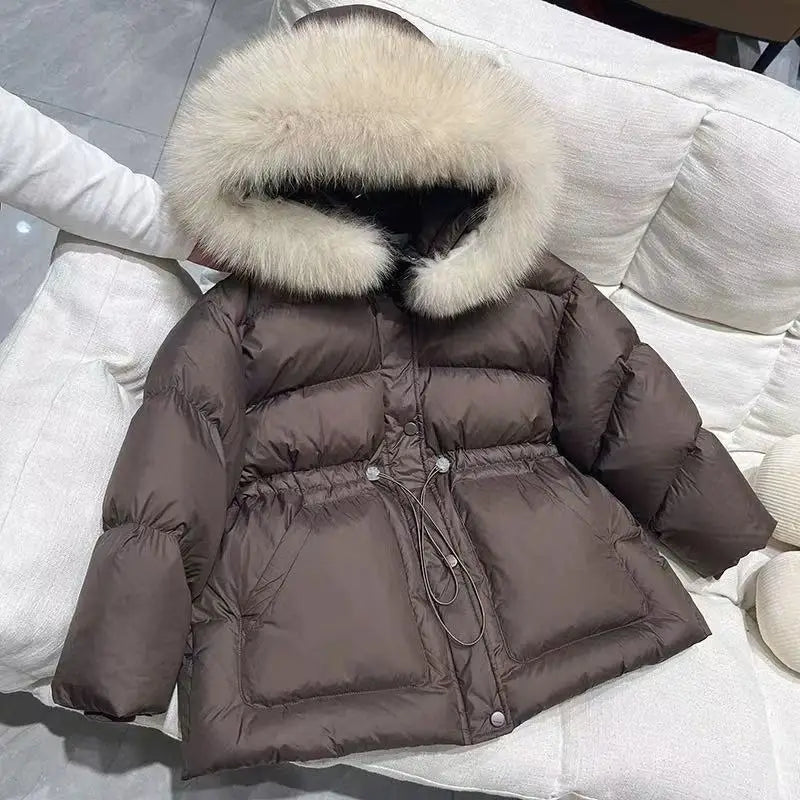 RAISE crianças meninas parkas engrossar quente crianças bebê meninas outerwear casaco 2-10 anos júnior meninas pele do falso com capuz jaquetas de inverno