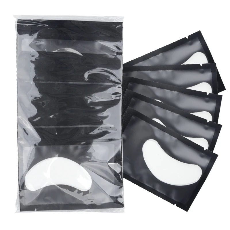 50 pares de cílios sob os olhos remendos almofada de isolamento remover hidrogel olho remendo adesivo junta extensão de cílios ferramentas de maquiagem