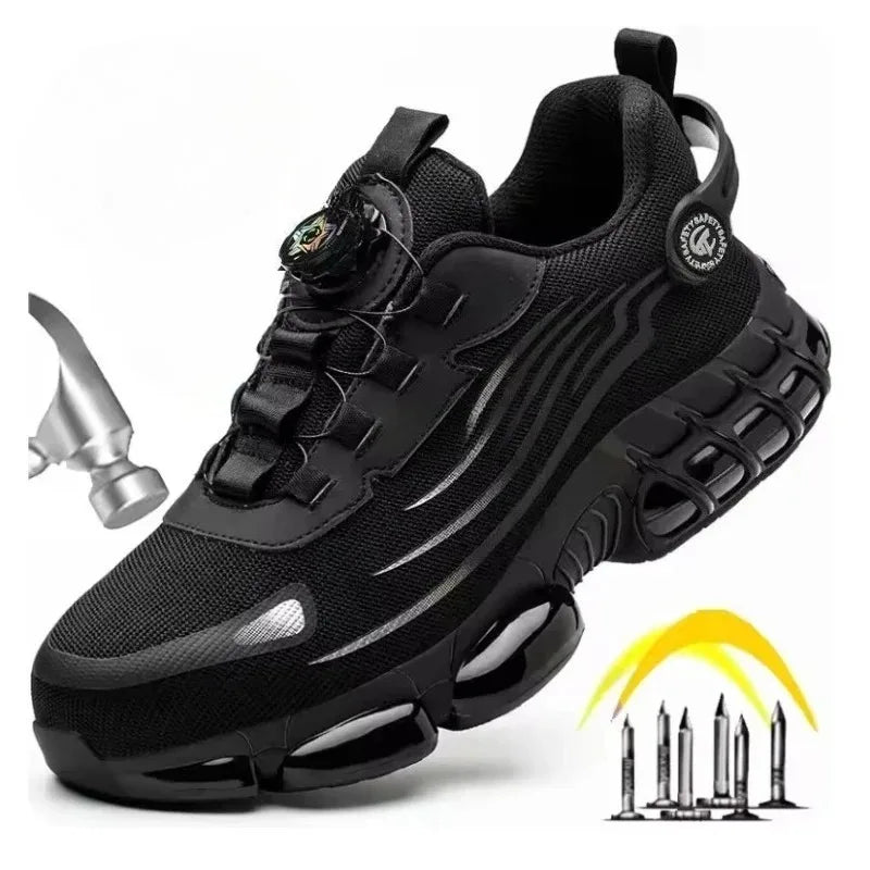 Tamanhos 36-48 sapatos de segurança dedo do pé de aço smash à prova de punctura sapatos de trabalho para homens tênis anti-deslizamento zapatos de seguridad de hombre