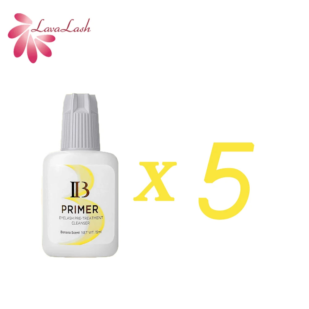 Primer ibeauty de 15ml para aplicação de cola em extensões de cílios, produto profissional coreano, primer transparente, ferramenta de maquiagem, 10 frascos