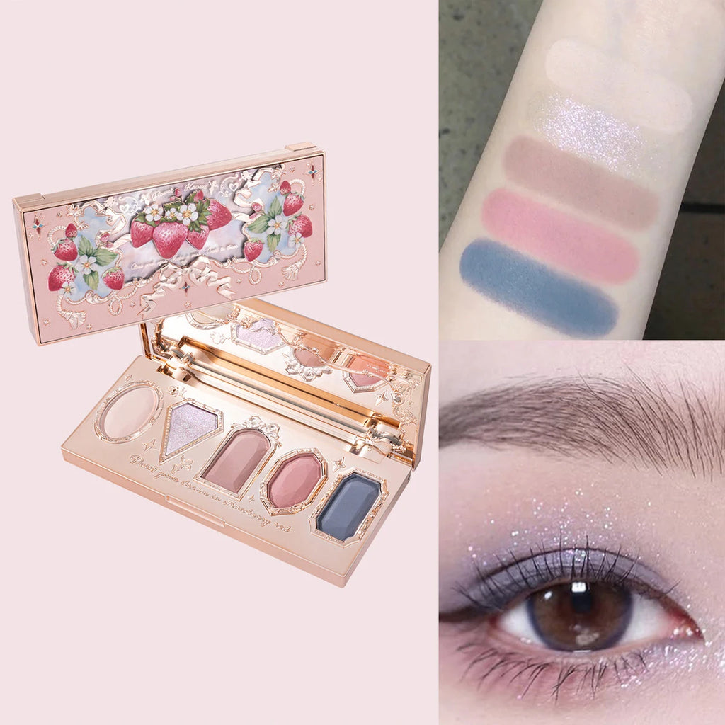 Flower Knows 2026 Bunny Garden Paleta de Sombras Temática de Coelhinho Coleção de Cosméticos Completa com Blush e Iluminador