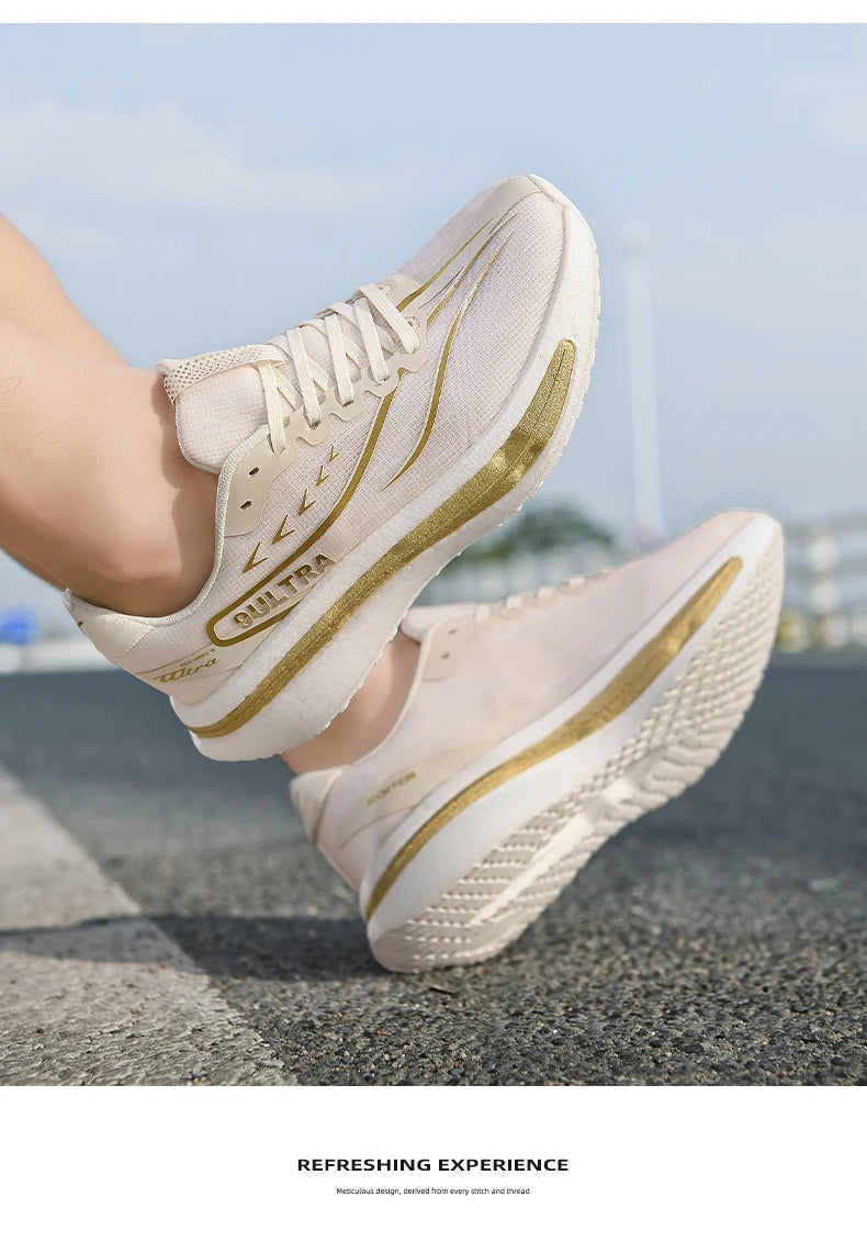 NOVO Tênis de Corrida com Placa de Carbono Especializado para Maratona Masculino e Feminino, Respirável, Ultraleve, Confortável, Esportivo e Casual