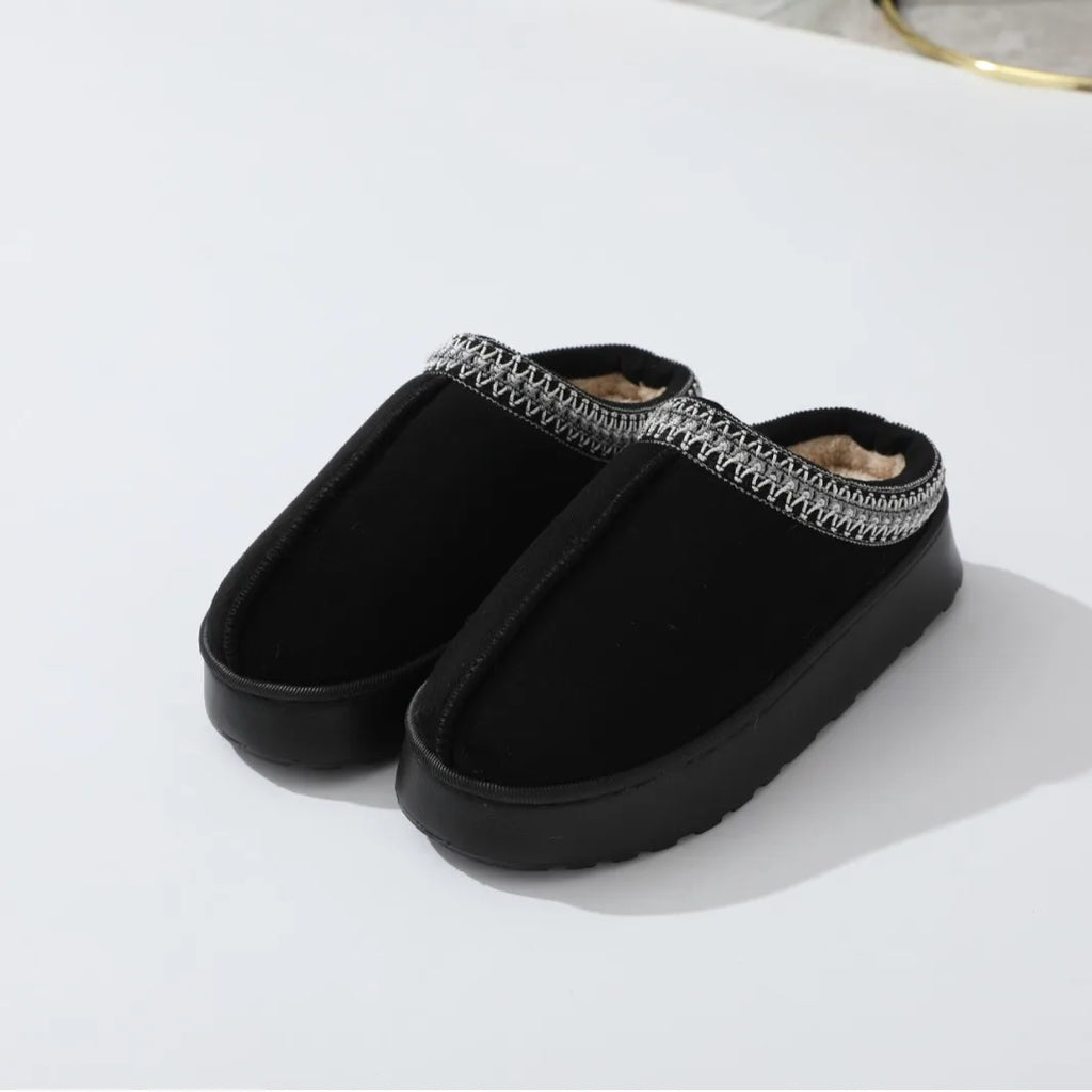 2025 plataforma chinelos macios mulheres/homens casa apartamentos moda pelúcia sapatos de inverno senhoras casa elegante calçados casuais tamanho grande