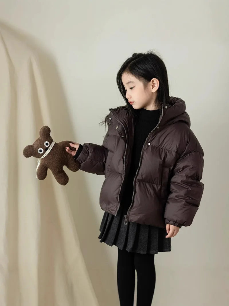Meninas para baixo jaqueta de algodão crianças jaqueta de algodão grosso superior jaqueta de algodão crianças jaquetas para meninas casacos de inverno ropa de niña Пухоiyahaк